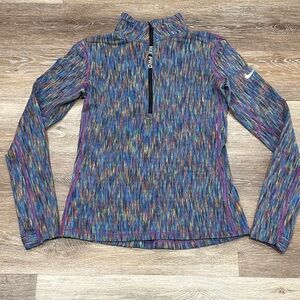Nike Multicolor Space-Dye Long Sleeve 1/4 Zip Top